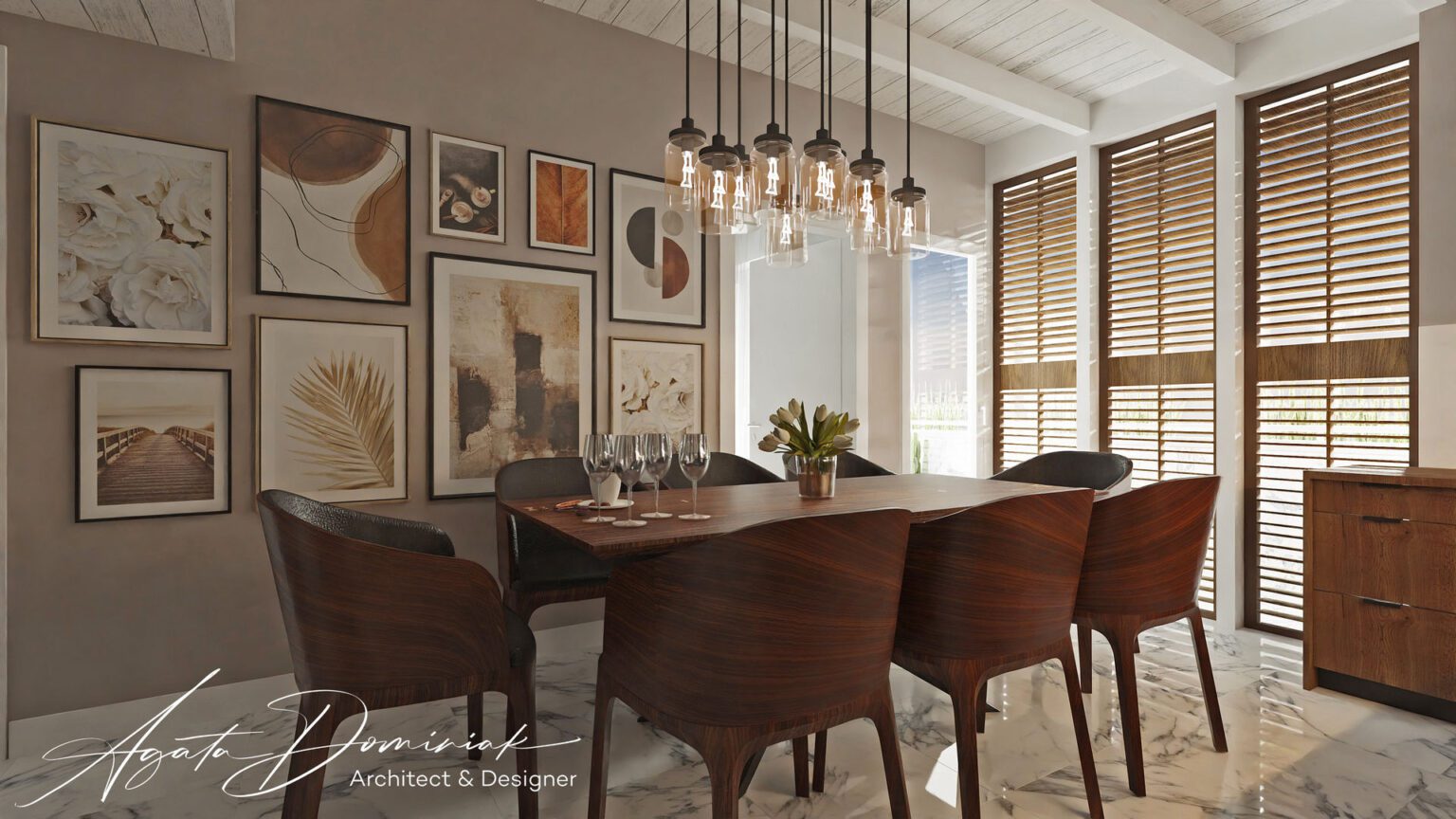 Mieszkanie wakacyjne_jadalnia z krzesłami Fameg Arch