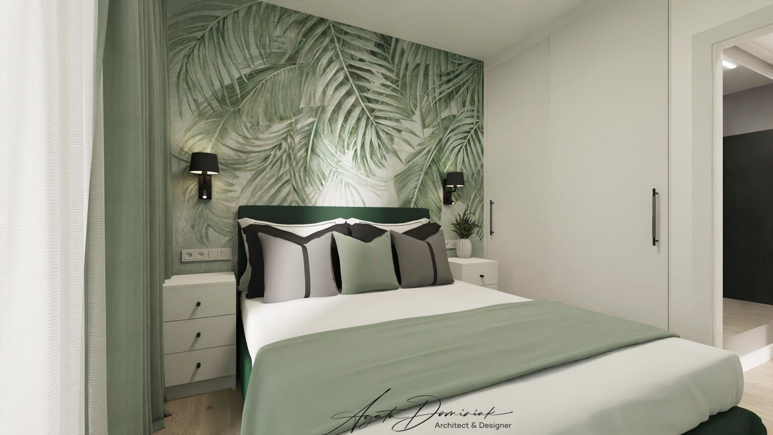 Apartament nad morzem_sypialnia I_widok 2