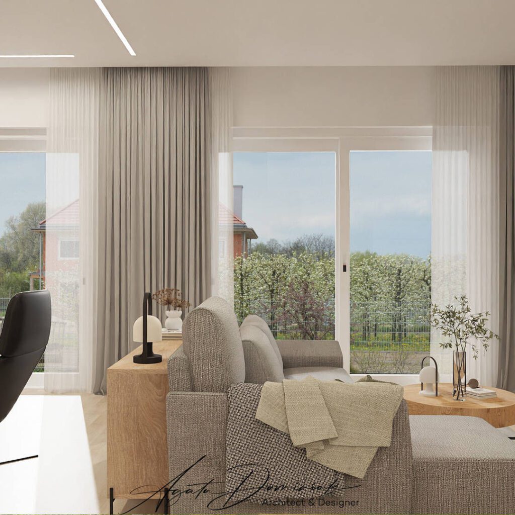 salon w domu jednorodzinnym sofa Vero