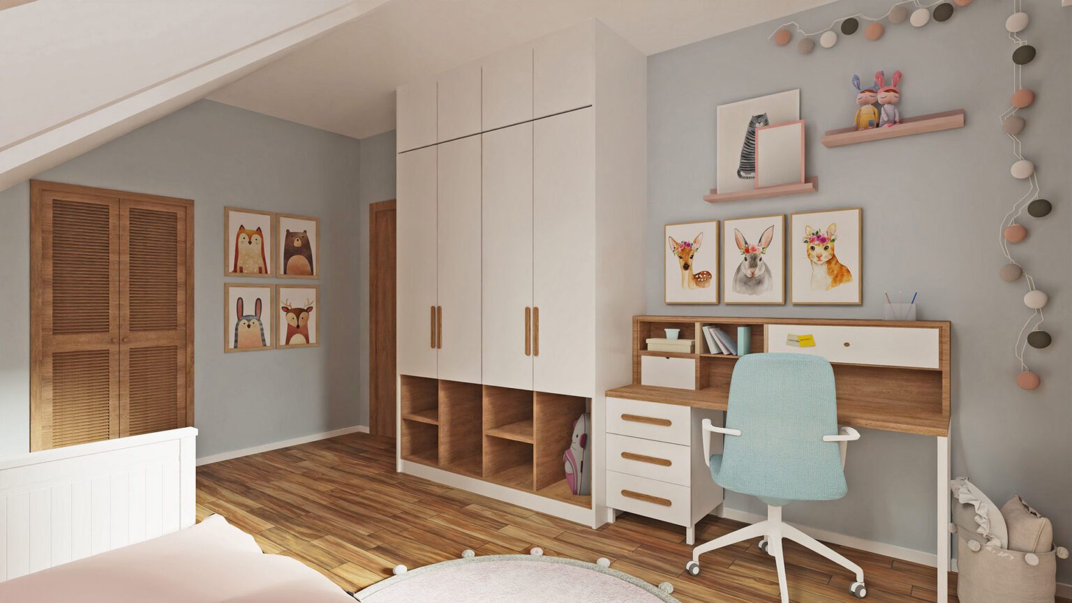 Dom nowoczesny_pokój dziecięcy_widok 3