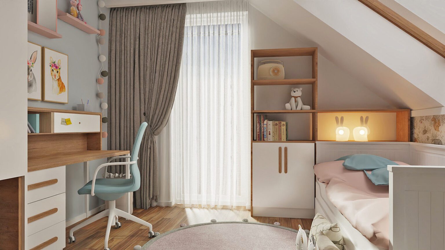 Dom nowoczesny_pokój dziecięcy_widok 4