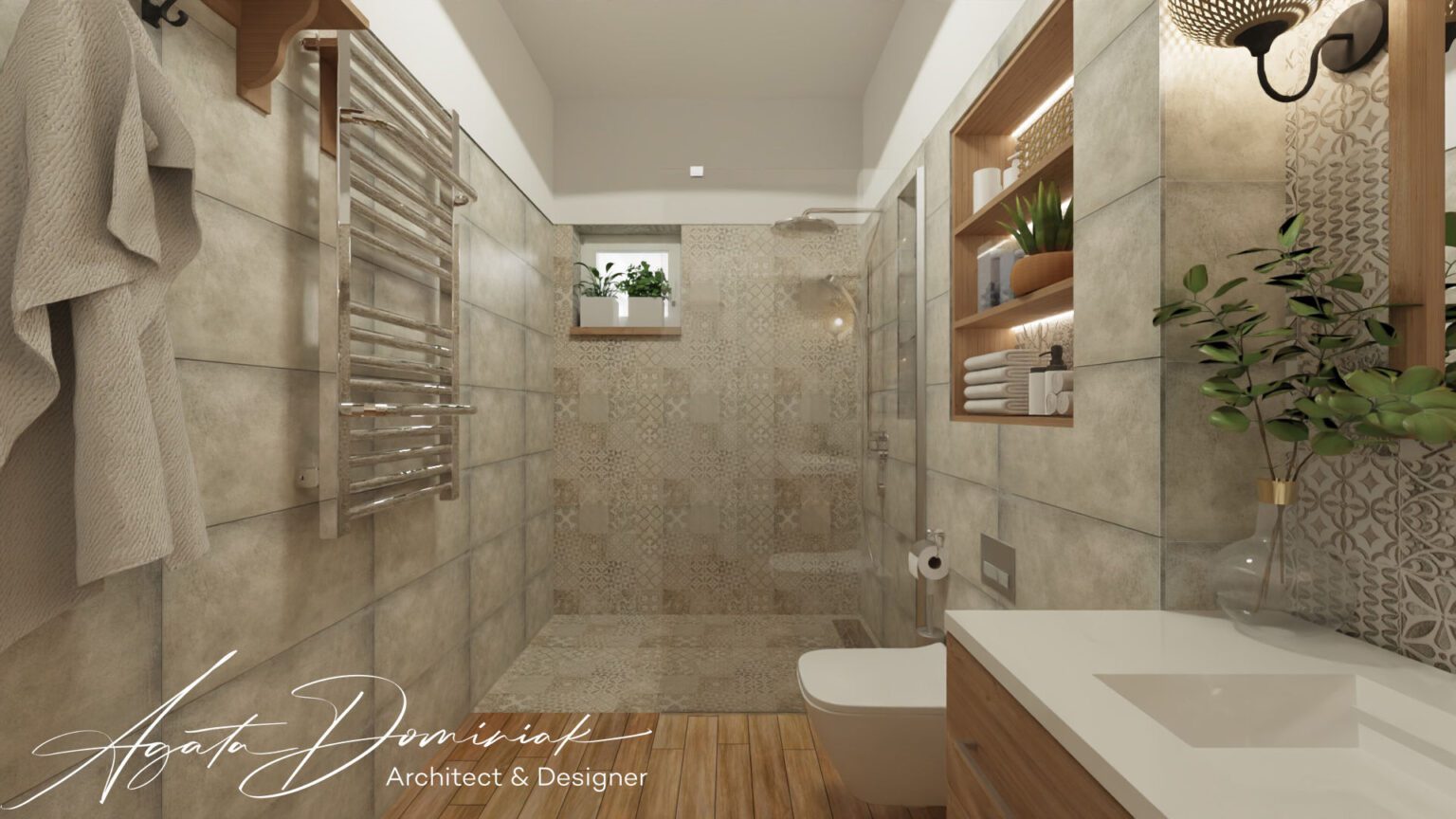 Dom prywatny pod Wrocławiem_łazienka_widok 1