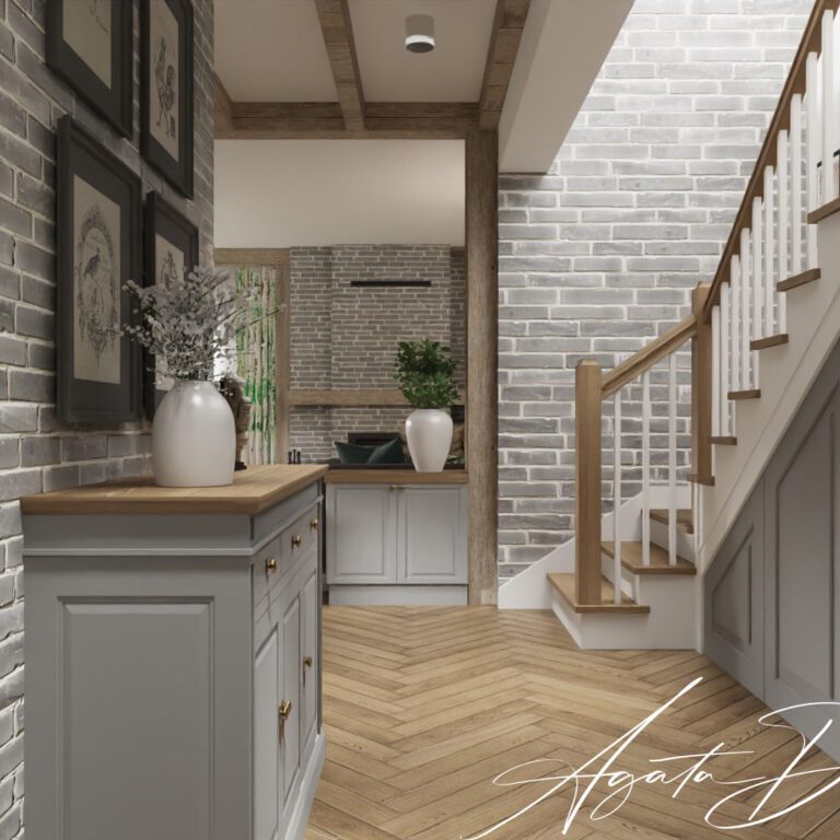 Dom prywatny pod Wrocławiem_schody