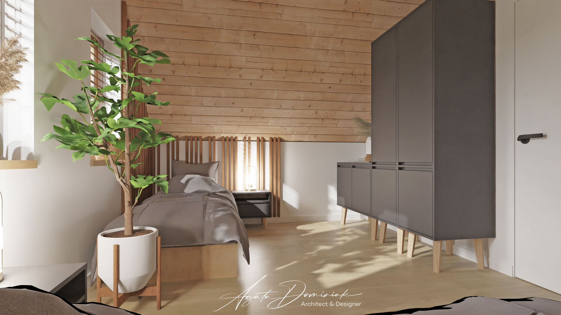 Dom w górach _pokój na poddaszu_widok 2