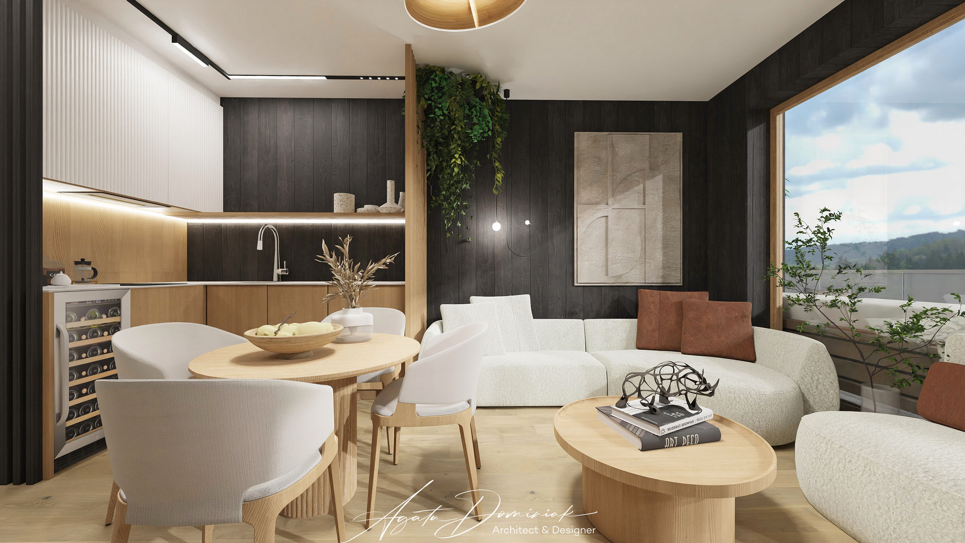 Dom w górach _salon_widok 2