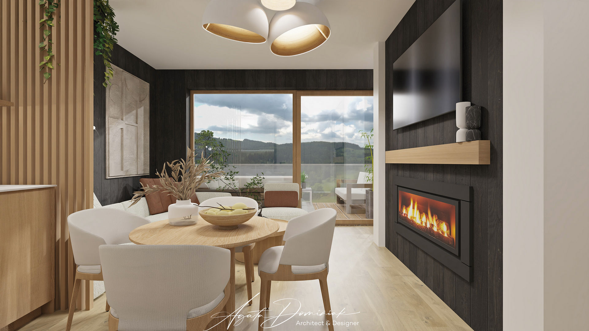 Dom w górach _salon_widok 6