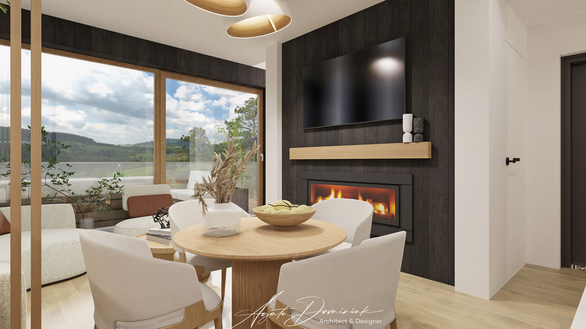 Dom w górach _salon_widok 8