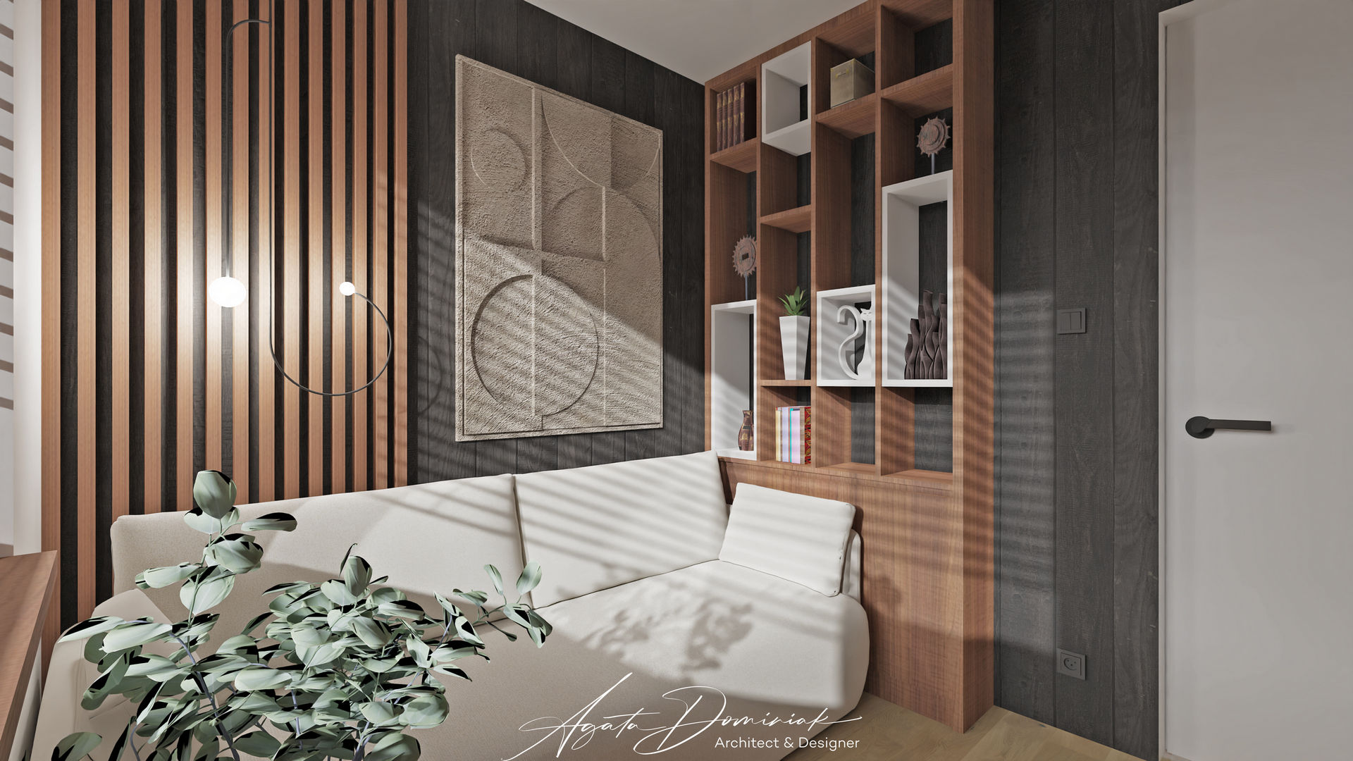 Dom w górach _sypialnia na parterze_widok 1