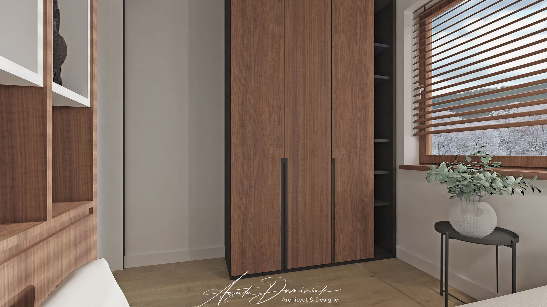 Dom w górach _sypialnia na parterze_widok 2