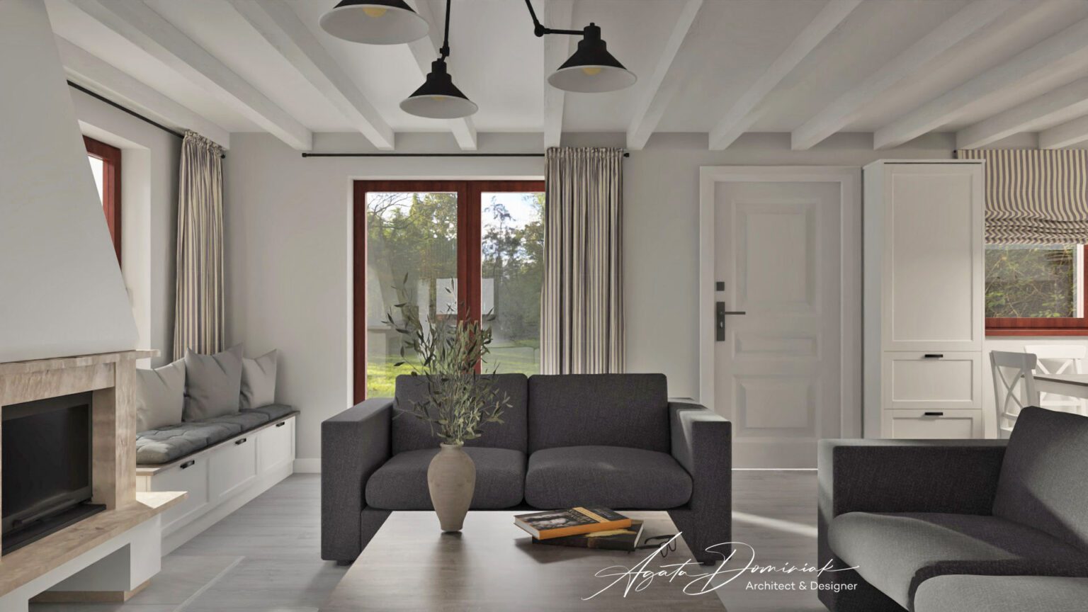 Metamorfoza domu wakacyjnego_parter_widok 2