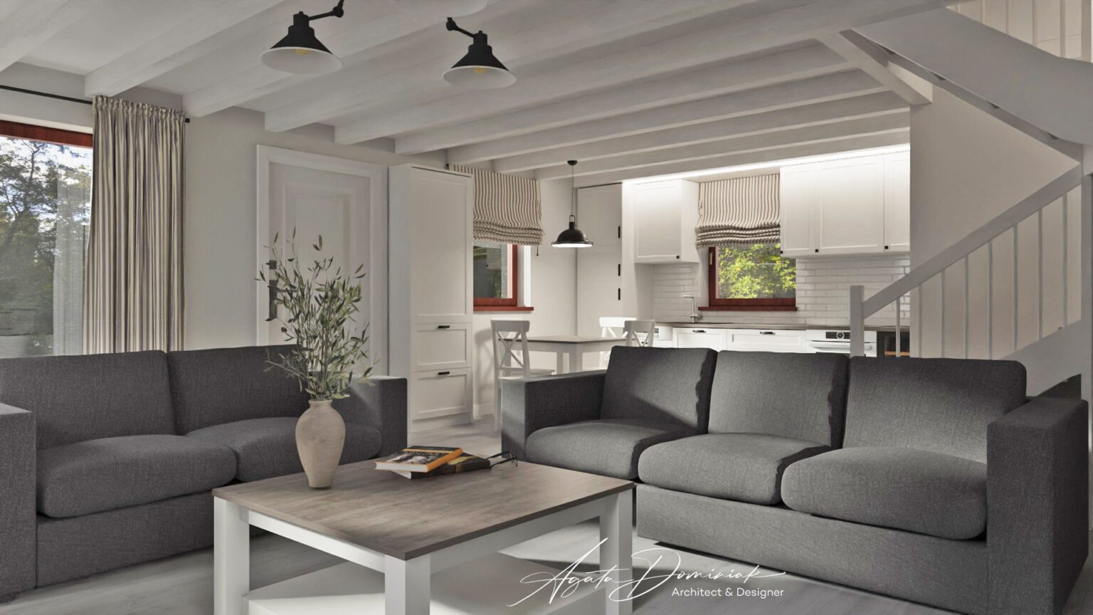 Metamorfoza domu wakacyjnego_parter_widok 3