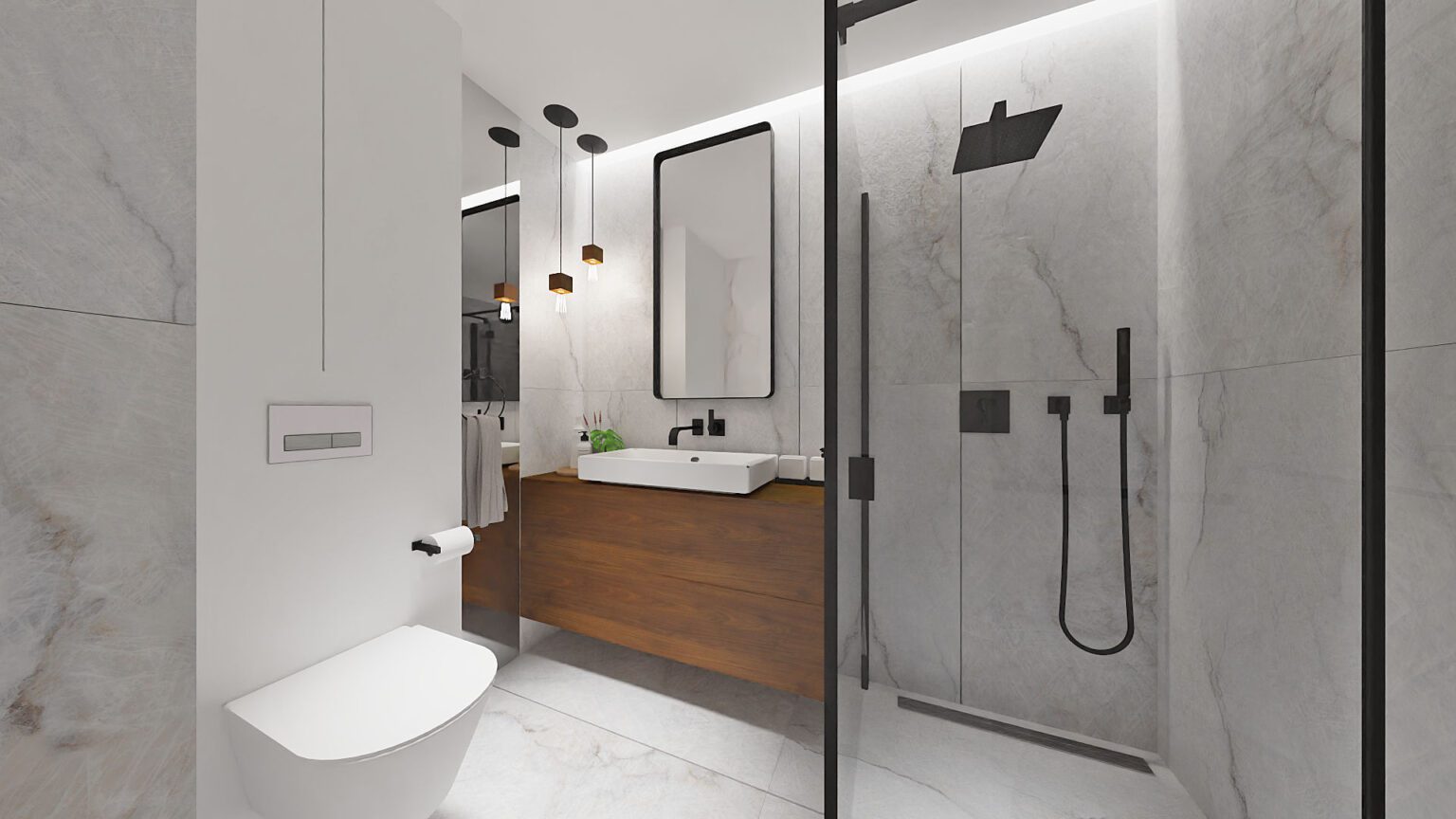 Mieszkanie loftowe_łazienka_widok 2