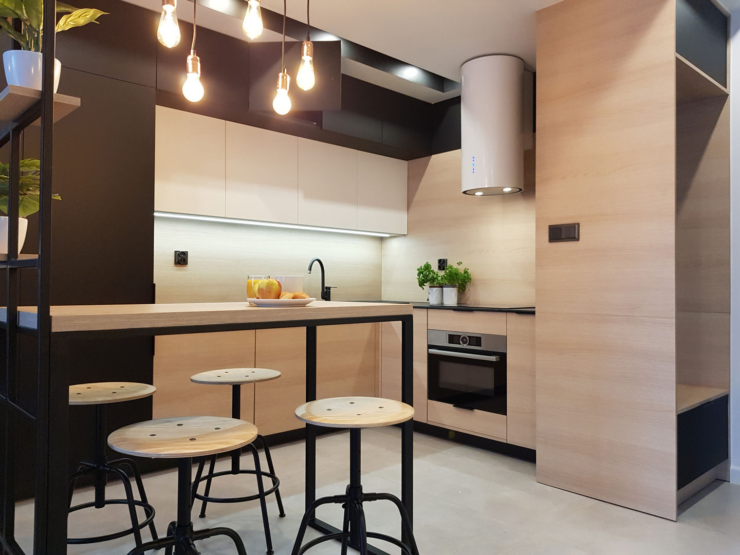 Mieszkanie loftowe_salon_widok 17