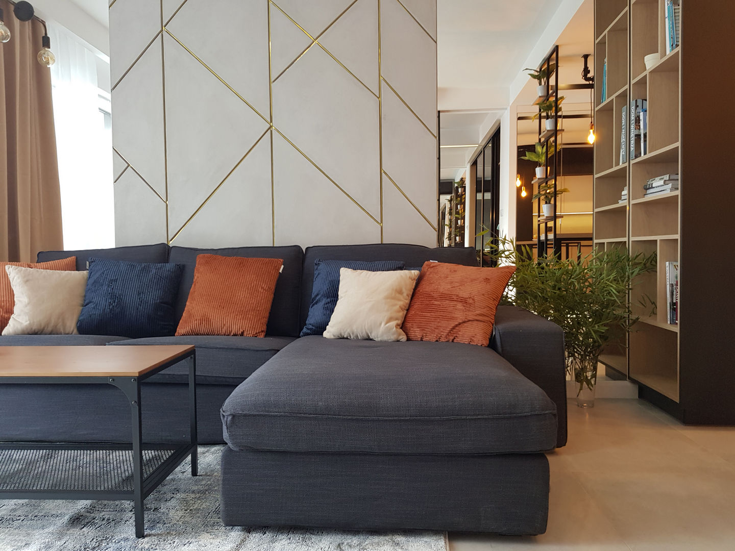 Mieszkanie loftowe_salon_widok 2