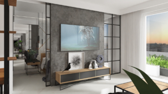 Mieszkanie loftowe_salon_widok 2