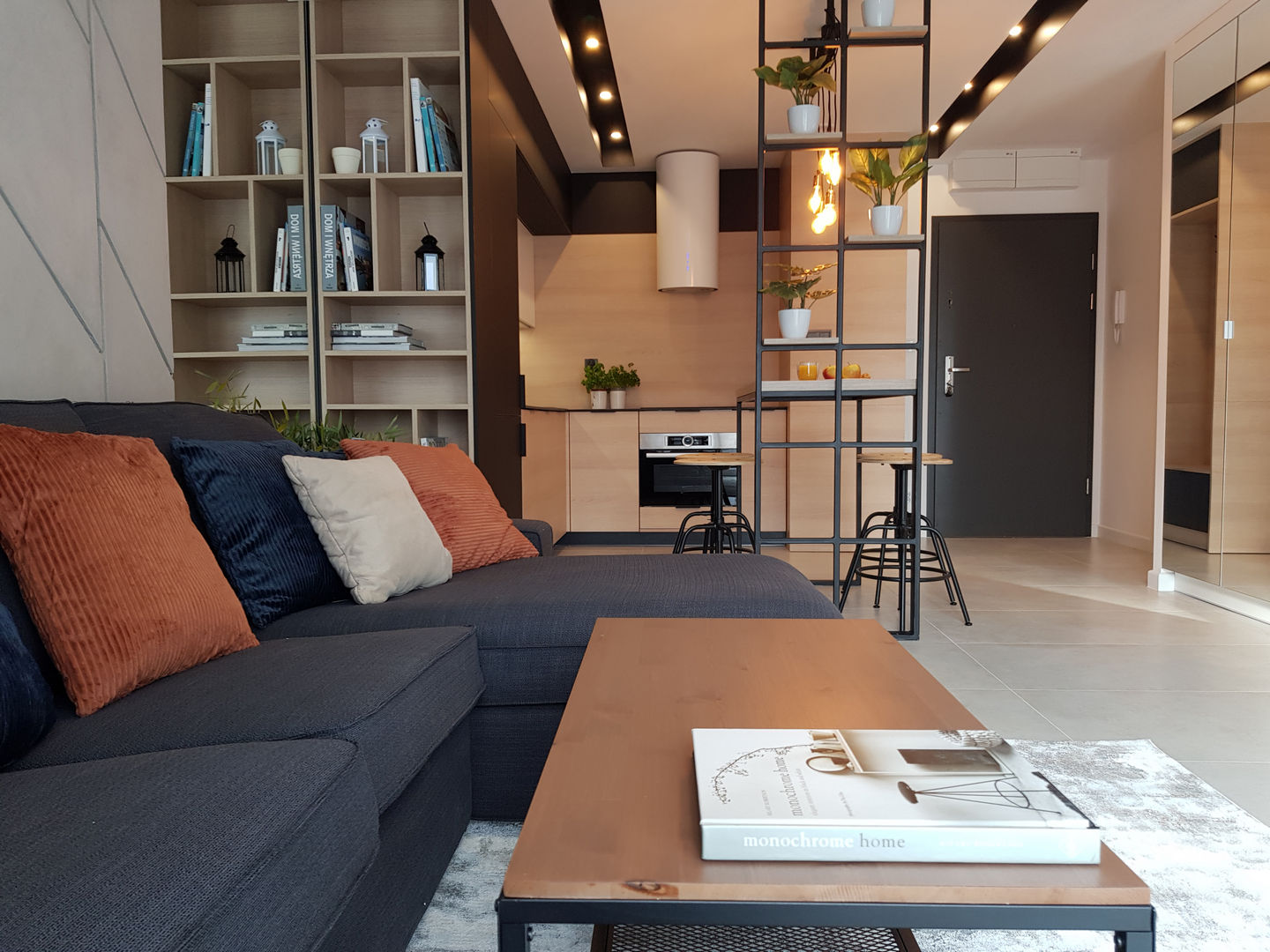 Mieszkanie loftowe_salon_widok 6