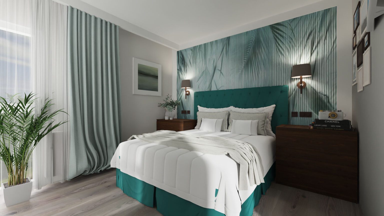 Mieszkanie nad morzem_sypialnia_widok 1