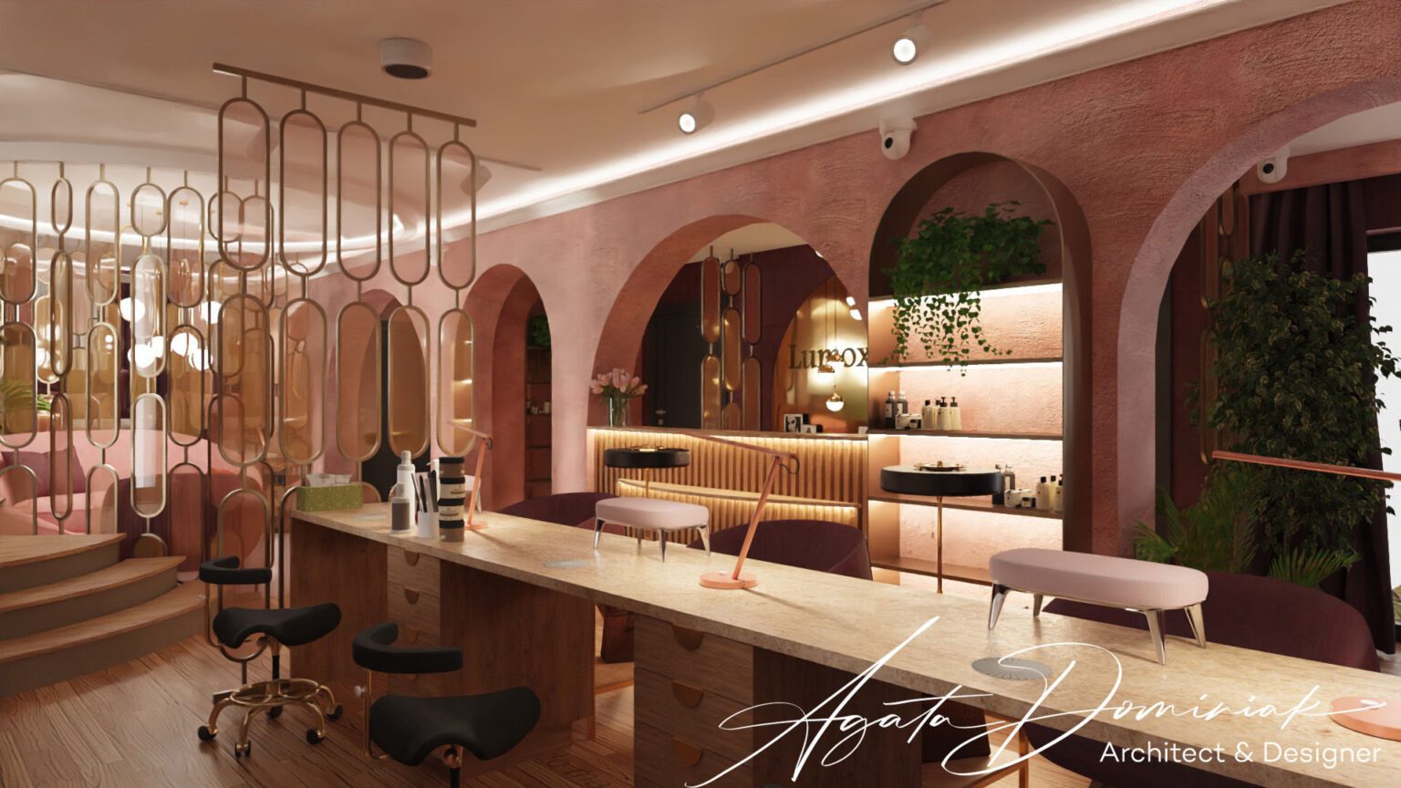 Salon kosmetyczny_sala główna_widok 1