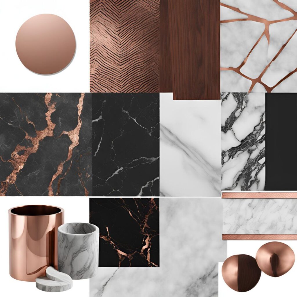 moodboard projektu wnętrz mieszkania